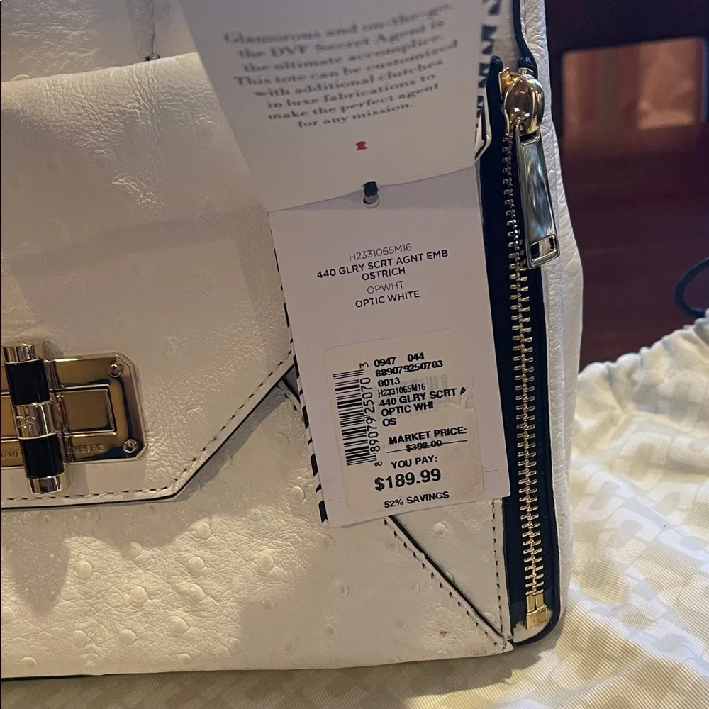 Elegant white Handbag DVF Diane von Furstenberg - Picture 6 of 6